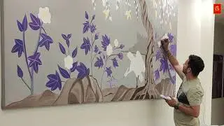 Canvas painting for Reception (Creative) G Ahuja Arts 2021