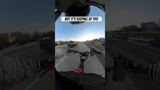70mph scooter keeping with cars on the highway omg