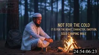 Solo camping night 🌃