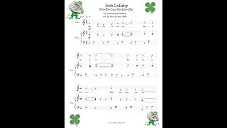 When Irish Eyes are Smiling  Vocal Solo with  Easy Piano Accompaniment