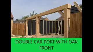 Double car port with feature Oak front. DAY 1 (ish)