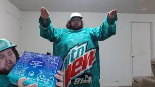 The Mountain Dew God tries out the new Mtn Dew Baja Blast Pie from Taco Bell
