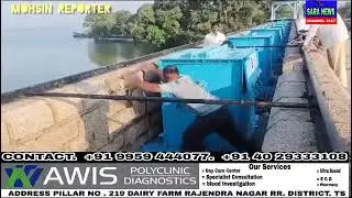 opened 6 gates of OsmanSagar Gandipet reservoir to release excess water downstream. Similarly,#sara