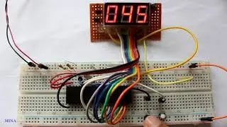 Make counter use seven segment display with microcontroller