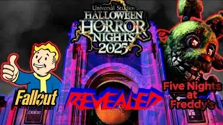 FIVE NIGHTS AT FREDDYS and FALLOUT REVEALED For HALLOWEEN HORROR NIGHTS 2025 | Full Details