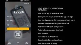 Tecogis' Lead Retrieval Mobile Application