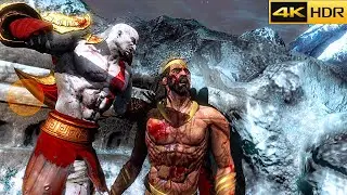 God Of War 3 Kratos Vs Poseidon Boss Fight 4K 60FPS HDR