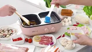Bear 2in1 Multi function Grill Pan/Pot DKL-C12D1