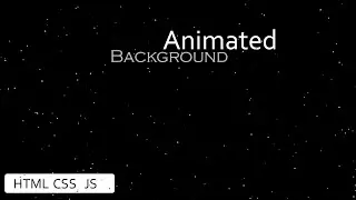 I Built an Epic Animated Background Using HTML, CSS & JavaScript 🔥 (No Frameworks!)