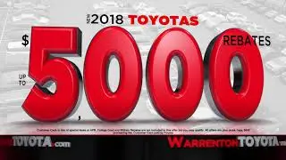Warrenton Toyota | Summer Starts Here: 2018 Toyota Rebates!