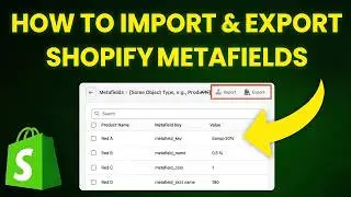 How to Import and Export Shopify Metafields (Step-by-Step)