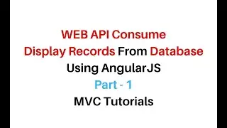 How To Consume Web API Using AngularJS c# 4.6 into table html page