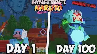 I Survived 100 Days As Jiraiya In HARDCORE Naruto Minecraft!