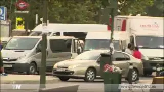 Inmigrantes en la Plaza Elíptica