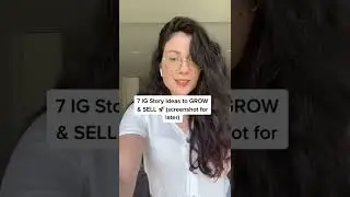 7 IG story ideas for you business to help you grow and sell 👏💰 #shorts #instagram
