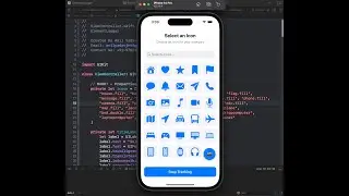 Icon Picker UI with Swift UIKit | ios development tutorial for beginners | Xcode Tips Tricks - 2025