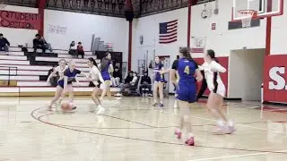 Olive Filippini runs the offense and Ella Lindquist scores for St. Helena