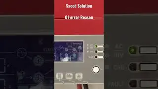01 Error in Solar Inverter #shorts | #shortvideo