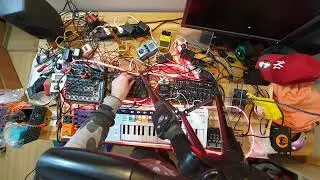 Evening AutoHot techno music show | Moog Mavis, Werkstatt and Mr. Pinky Pig