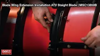 Blade Wing Extension Installation On A BOSS 4' & 5' ATV Staight Blade - MSC13850B | BOSS Snowplow |