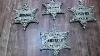 Speed modelling and 3D printing: Sheriffs badge [3D Printing]