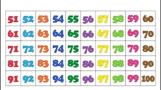 Numbers from 50 to 100 #shorts #ytshorts