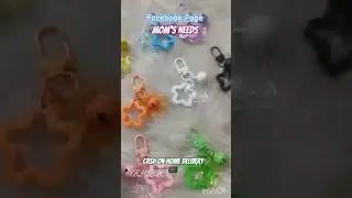 Acrylic Star Keyrings/Charms