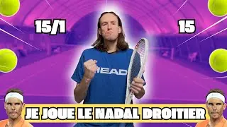 Tr&egrave;s gros match contre ce mini nadal de 15 ans