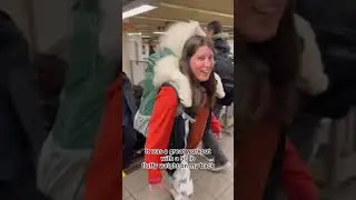 Я купил своему самоеду рюкзак!