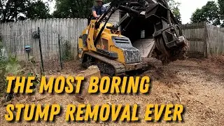Vermeer Mini Skid Steer vs. MASSIVE Tree Stump! 🌳🚜
