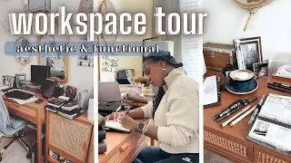 Workspace Tour | Aesthetic & Functional Desk Setup