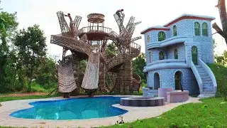 Step Once Build Creative So Fun Water Slide Park  To Pool Design In The Forest