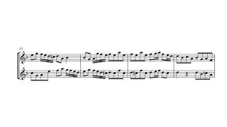 William Croft Allegro in F  with 2 recorders