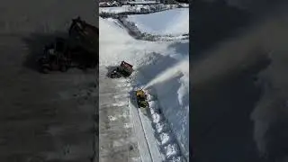 snow clearing in Canada #construction #building #constructionmaterial #civil #concreteworks #steel