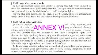Rule 31: Seaplanes & Annex V (Law Enforcement and Public Safety)