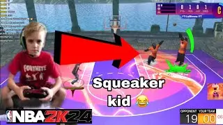 99s VS Toxic Little Kid Squeaker 😂😂😂 #Nba2k24