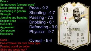 FIFA 21 Prime Icon Moments Campbell Player Review.