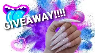 GIVEAWAY!! / WHITE OPAL NAILS / OHUHU BEAUTY POLYGEL / WHAT HAPPENED AT AREA 51? #crimeandclaws