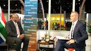 President Cyril Ramaphosa doing interviews during the 4th South Africa Investment Conference
