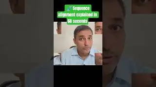 Sequence Alignment explained in 60 seconds | bioinformatics basics