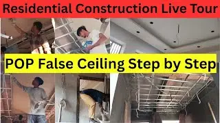 POP False Ceiling Complete Live Site Execution | Step-by-Step False Ceiling Guide!!#popfalseceiling 