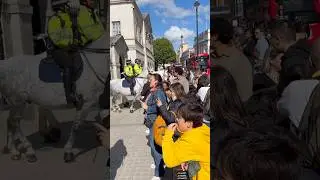 Mounted police, mind your back please thank you #shorts