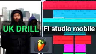 How to make a UK DRILL BEAT on Fl Studio Mobile | DavidZ BeatZ
