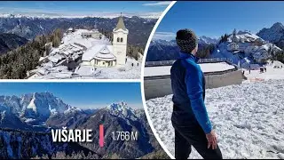 Po ledu in snegu na VI&Scaron;ARJE, a za nagrado NEBE&Scaron;KI RAZGLED! |Steep hike to Monte Lussari|