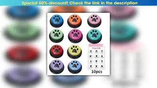 Exclusive 4/8/10pcs Dog Training Button Recordable Pet Communication Dog Toys Dog Talking Button Cu