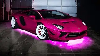 Installing illegal Underglow on my Widebody Aventador