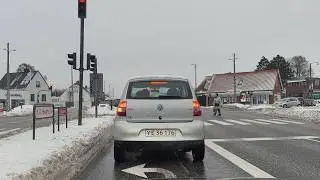 Massive Snowfall in Denmark 🇩🇰 | Driving Through Extreme Winter Storm ❄️🚗