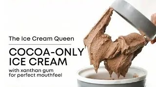 Cocoa-only Ice Cream - with xanthan gum | perfect mouthfeel!