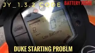 Jy_1. 3. 2 ktm duke 200 battery issue, starting problem, low battery