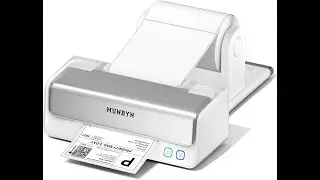 MUNBYN Replaceable Print-Head Bluetooth Thermal Label Printer with Paper Holder, RW405B